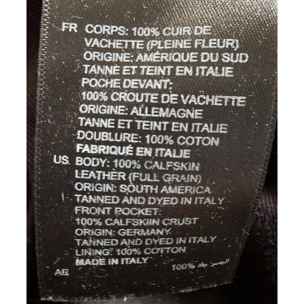 SANDRO Paris Amance Black Leather Luxury Handbag Old Money Minimalist Italy - Picture 16 of 16